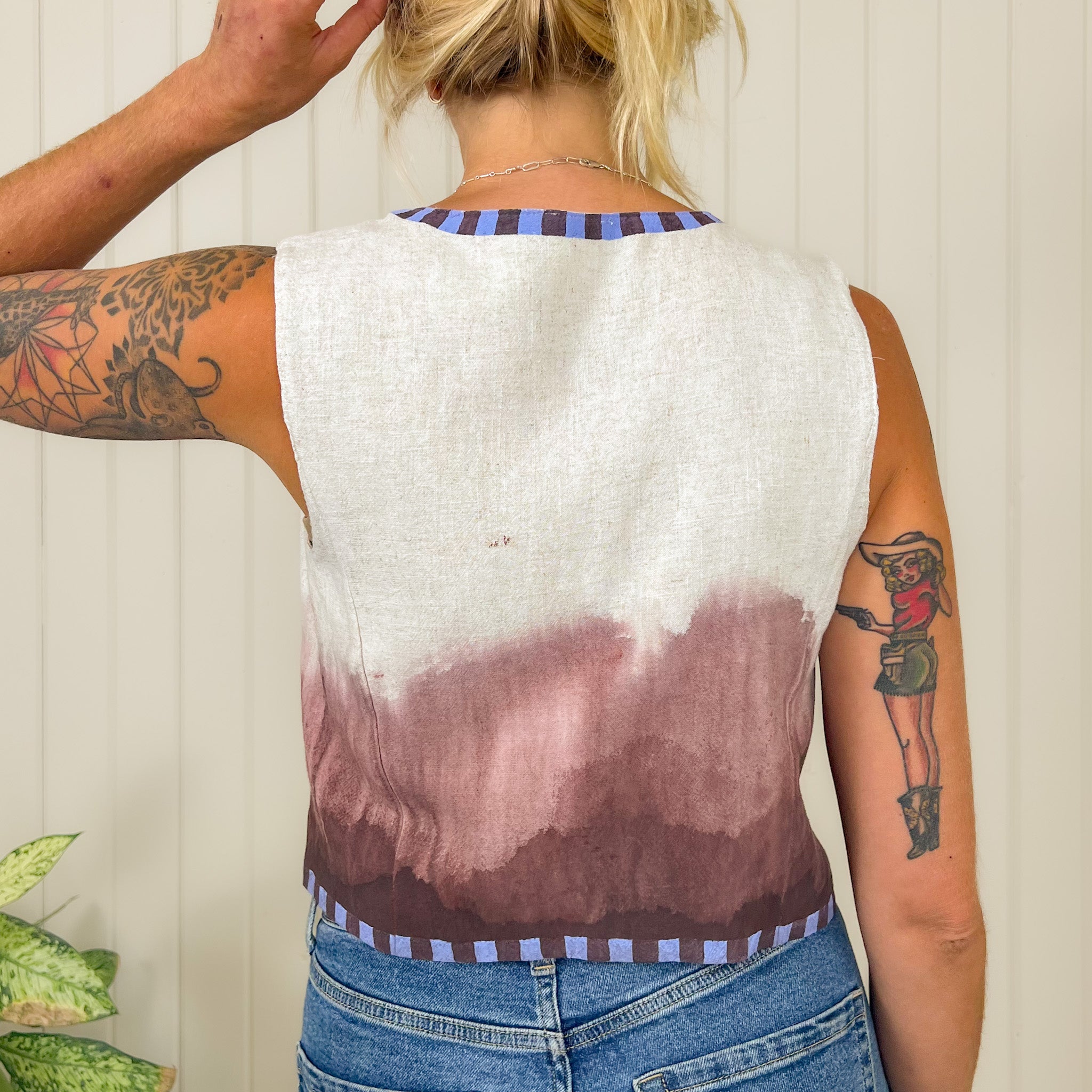 "Undomesticated" Painted Vest
