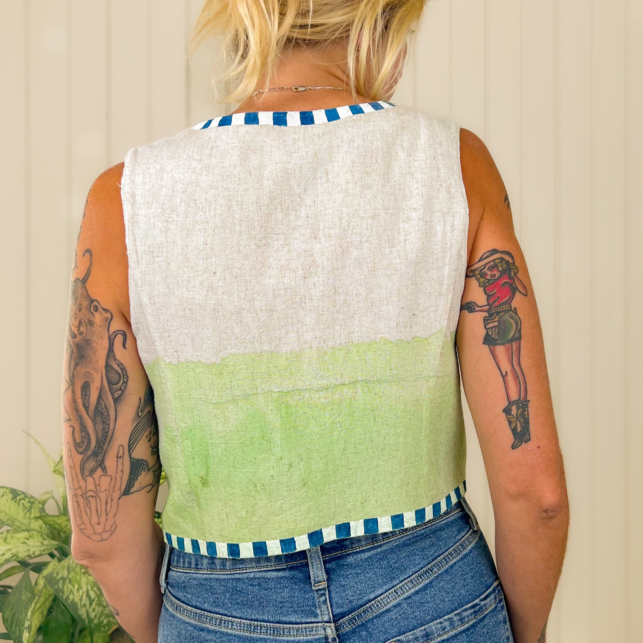 "The Witches Magpie" Painted Vest