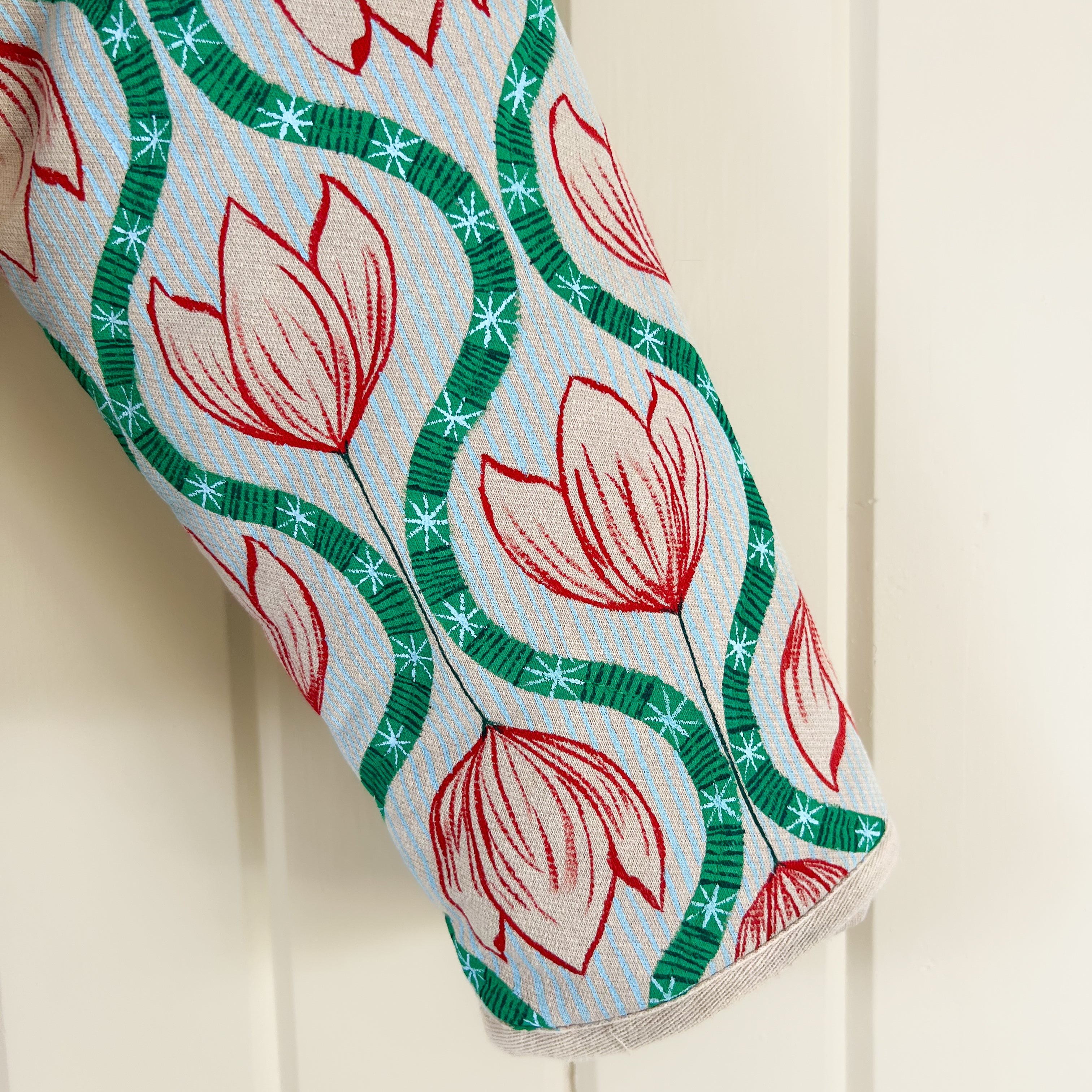 "Spring Sleeves" Hand Painted Quilted Jacket Size Medium