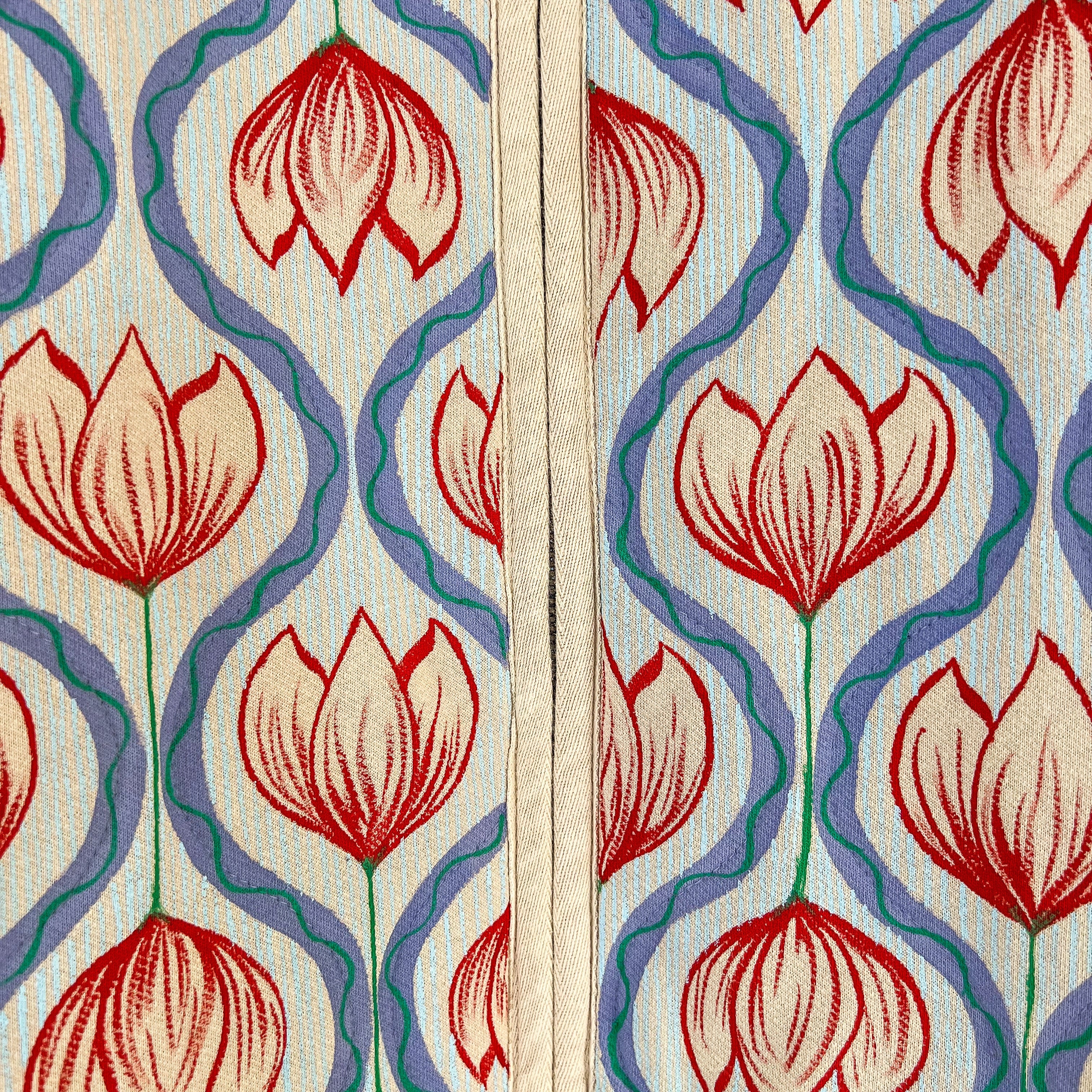 "Quiet Pattern Loud Heart" Hand Painted Quilted Jacket Size Small