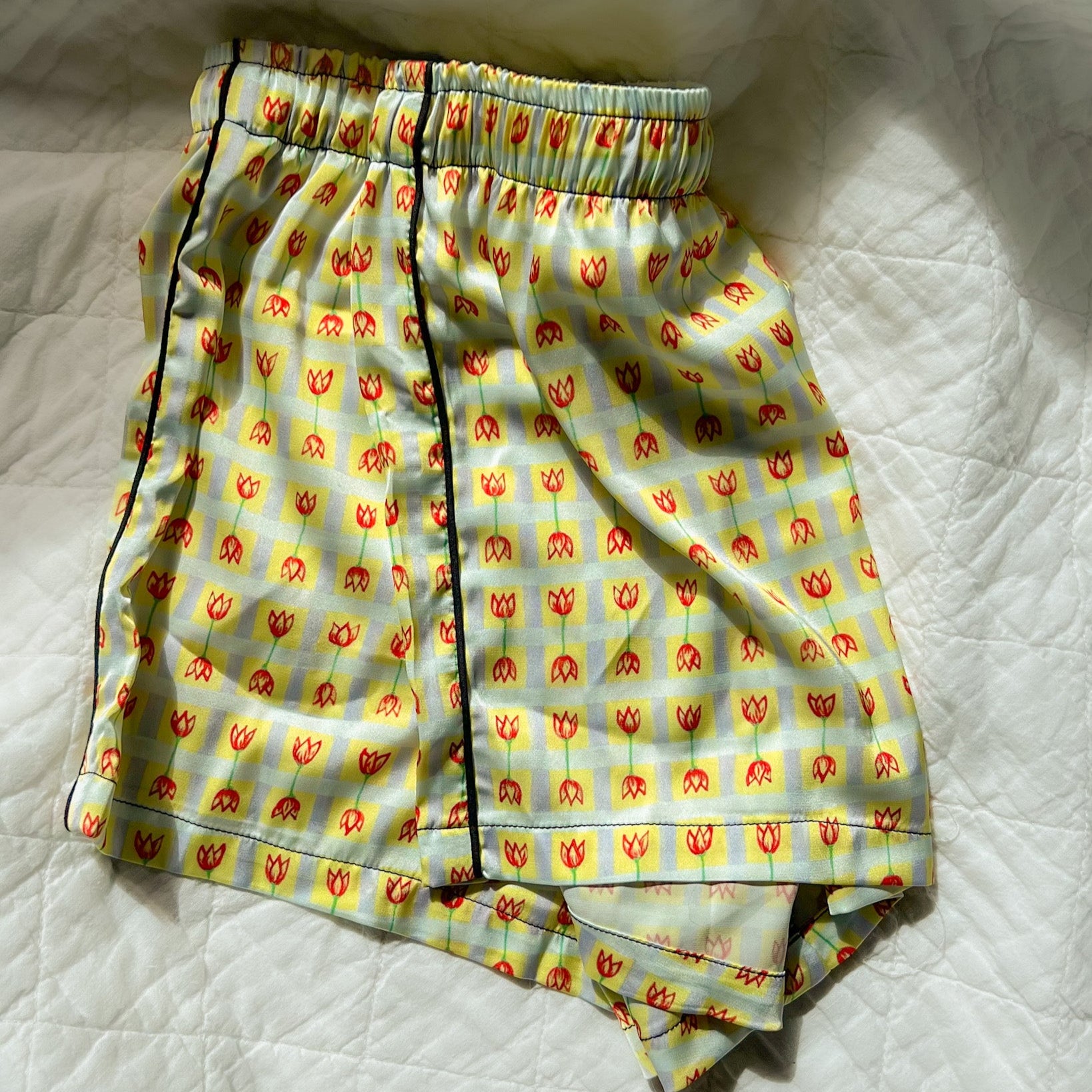 Tulip Gingham Pajama Shorts