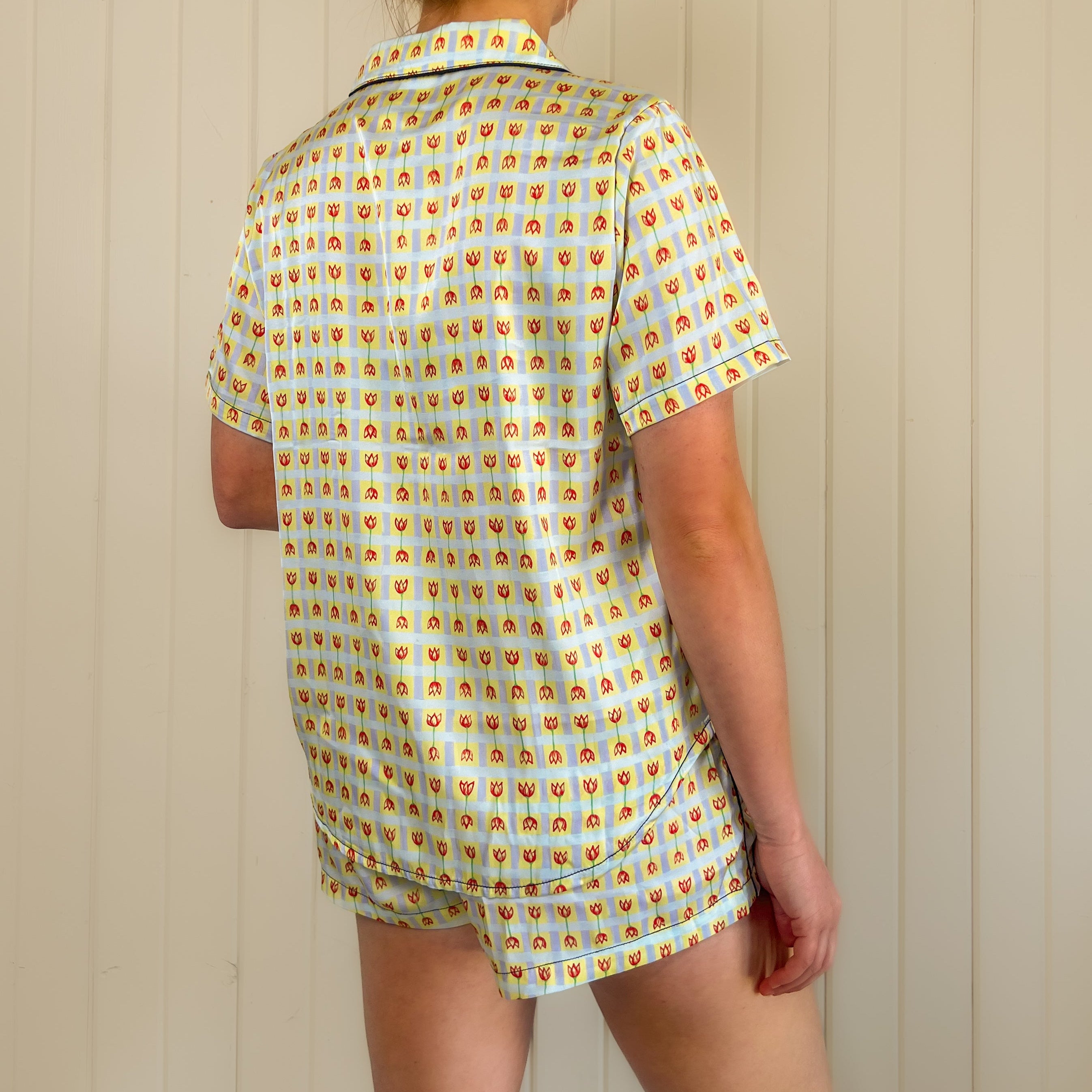 Tulip Gingham Pajama Top