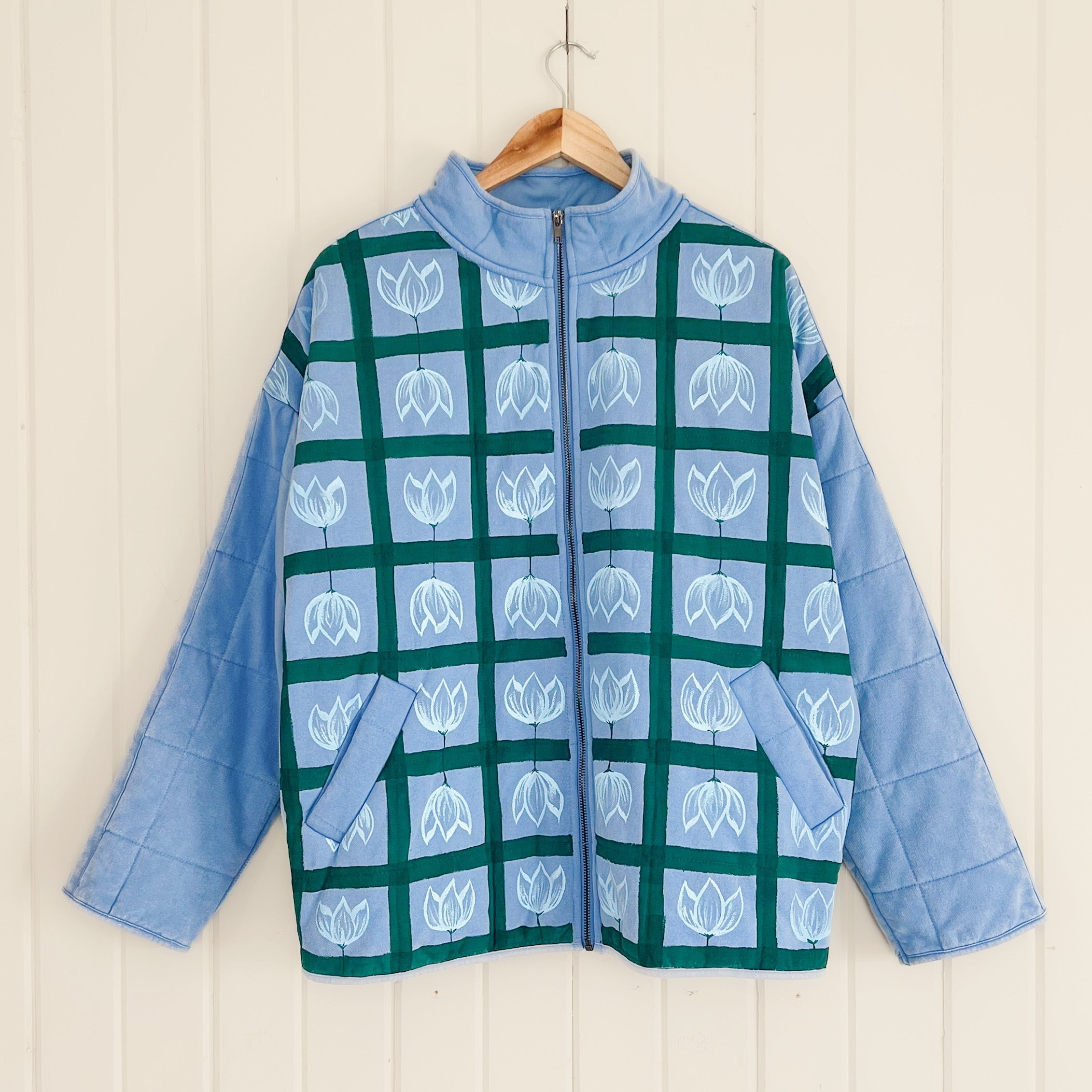 "Order in Bloom" Oversized Quilted Jacket