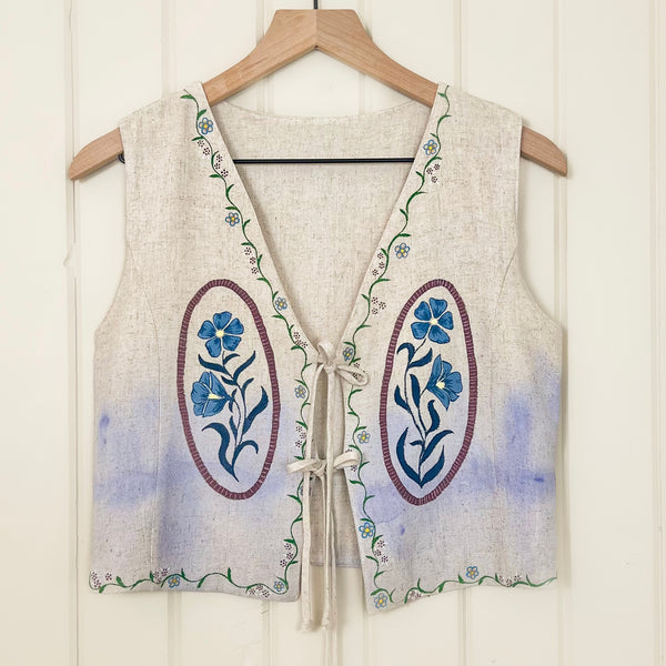 "She Holds Memories of Generations" Painted Vest