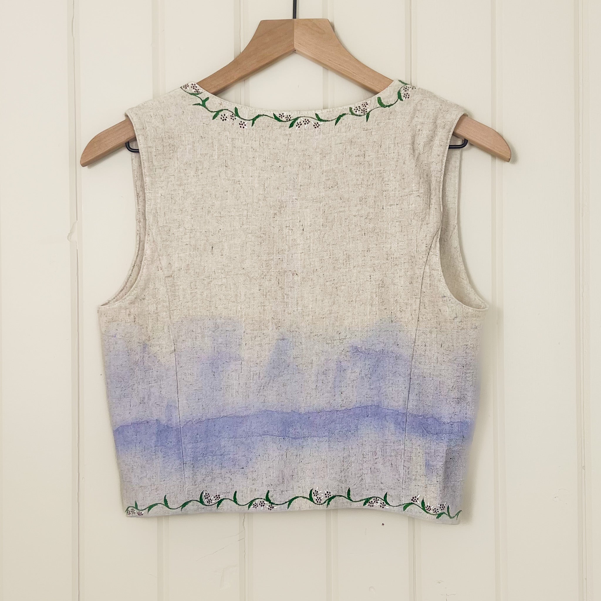 "She Holds Memories of Generations" Painted Vest