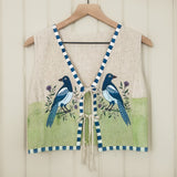 "The Witches Magpie" Painted Vest