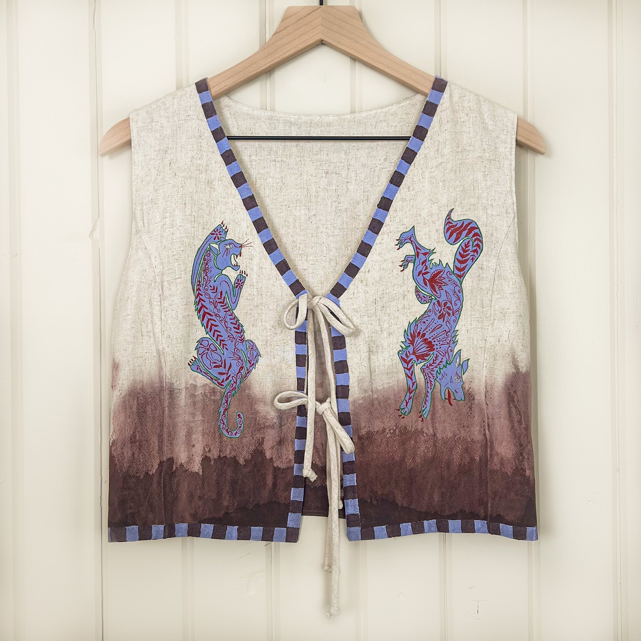 "Undomesticated" Painted Vest
