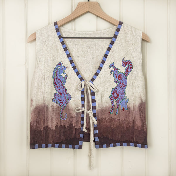 "Undomesticated" Painted Vest