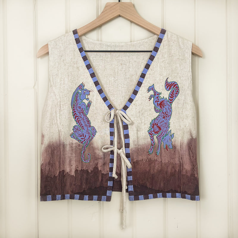 "Undomesticated" Painted Vest