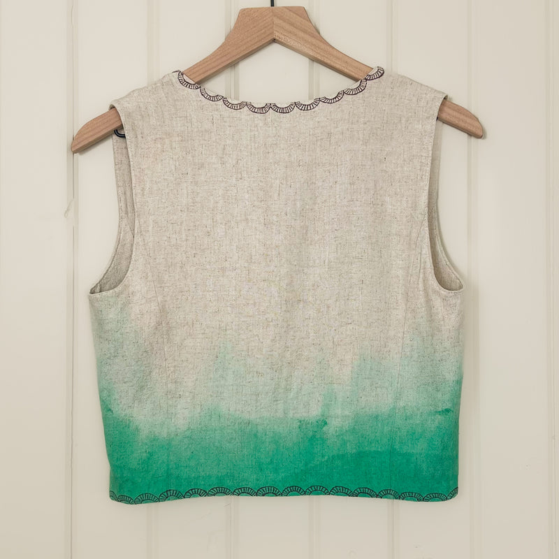 "Sun Bird, Moon Bird" Painted Vest