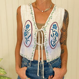 "She Holds Memories of Generations" Painted Vest