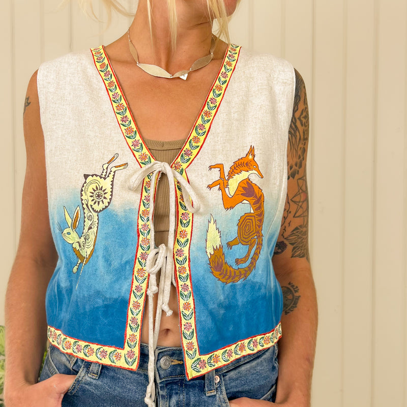 "Duality" Painted Vest