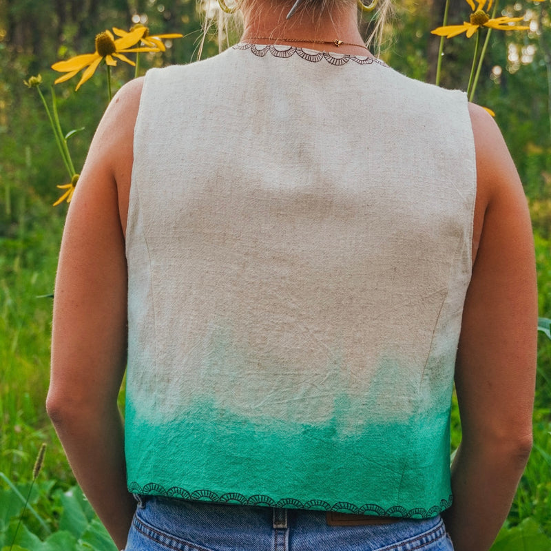 "Sun Bird, Moon Bird" Painted Vest