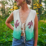 "Sun Bird, Moon Bird" Painted Vest