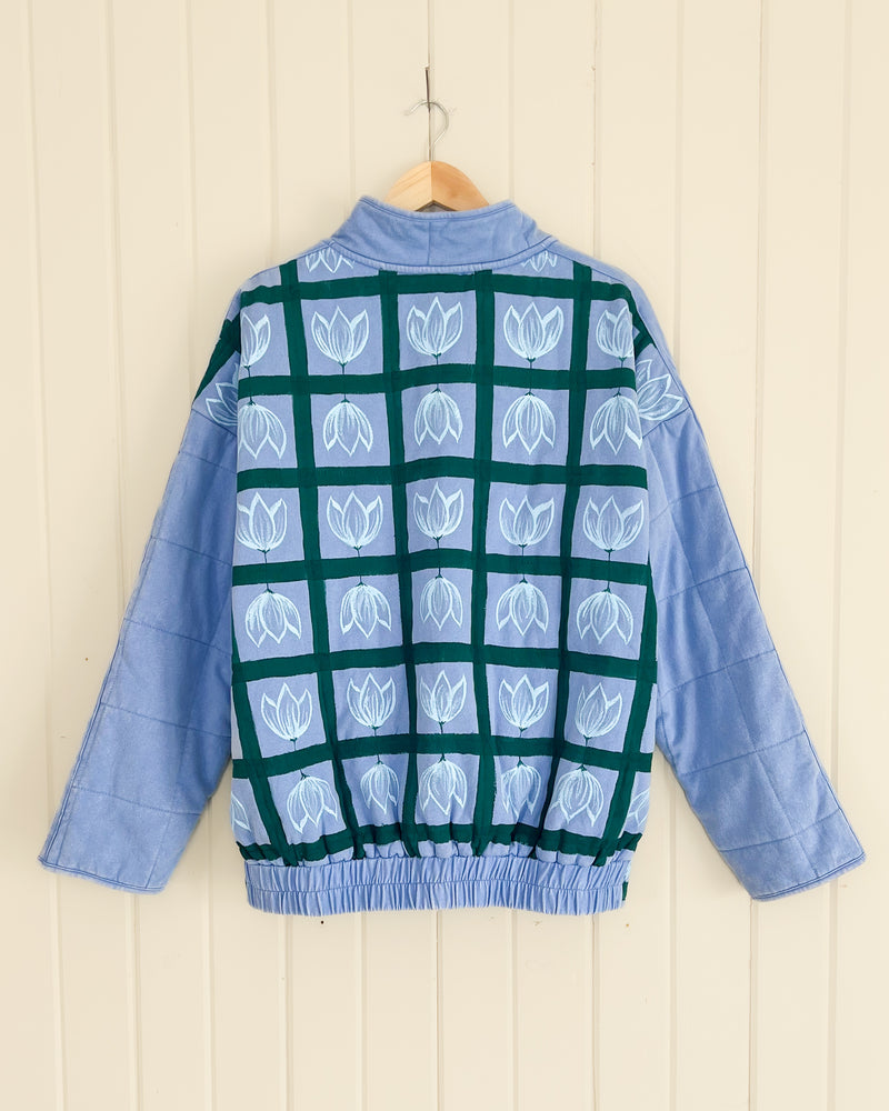 "Order in Bloom" Oversized Quilted Jacket