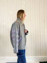 "Dust in Bloom" Oversized Quilted Jacket