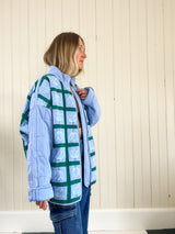 "Order in Bloom" Oversized Quilted Jacket