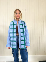 "Order in Bloom" Oversized Quilted Jacket
