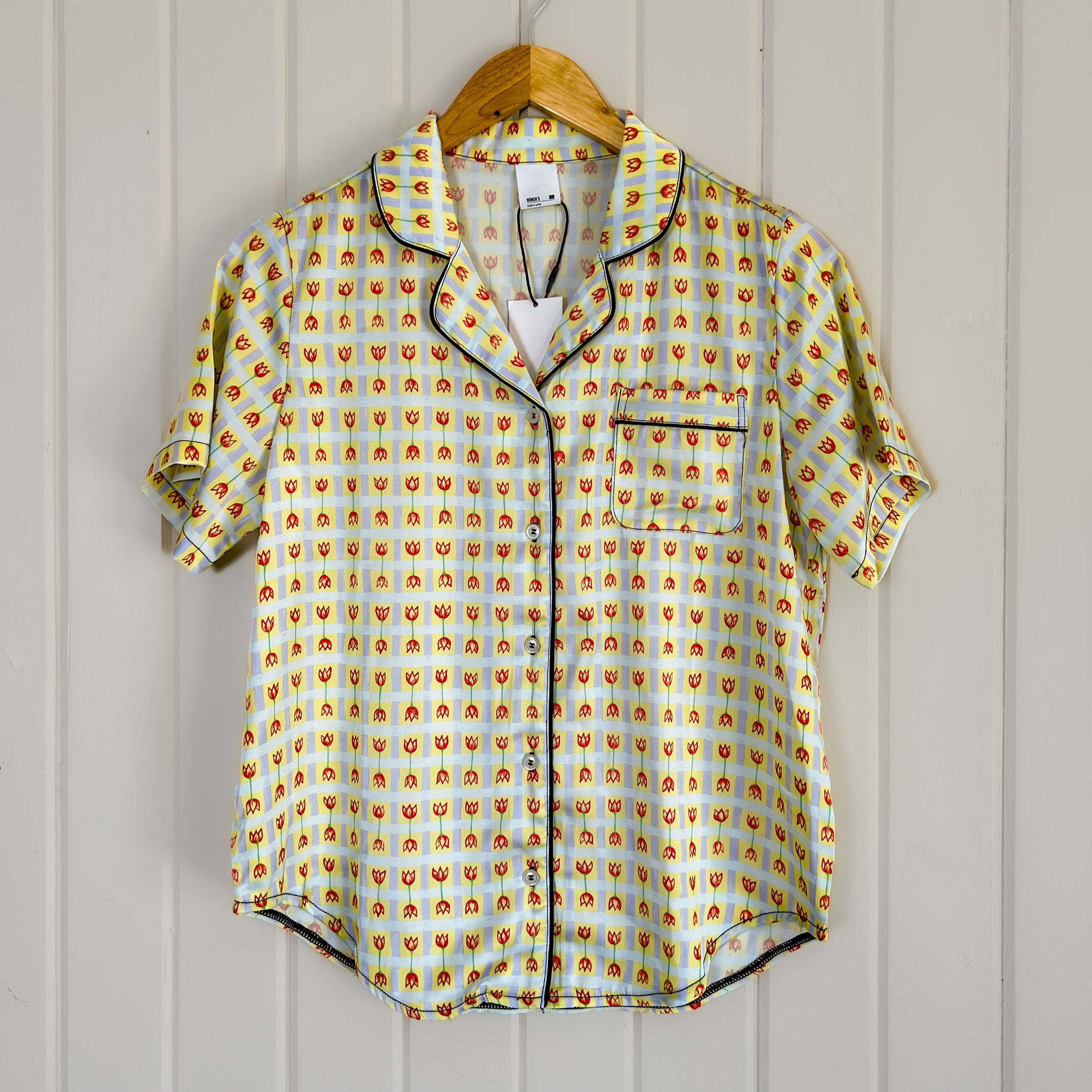 Tulip Gingham Pajama Top