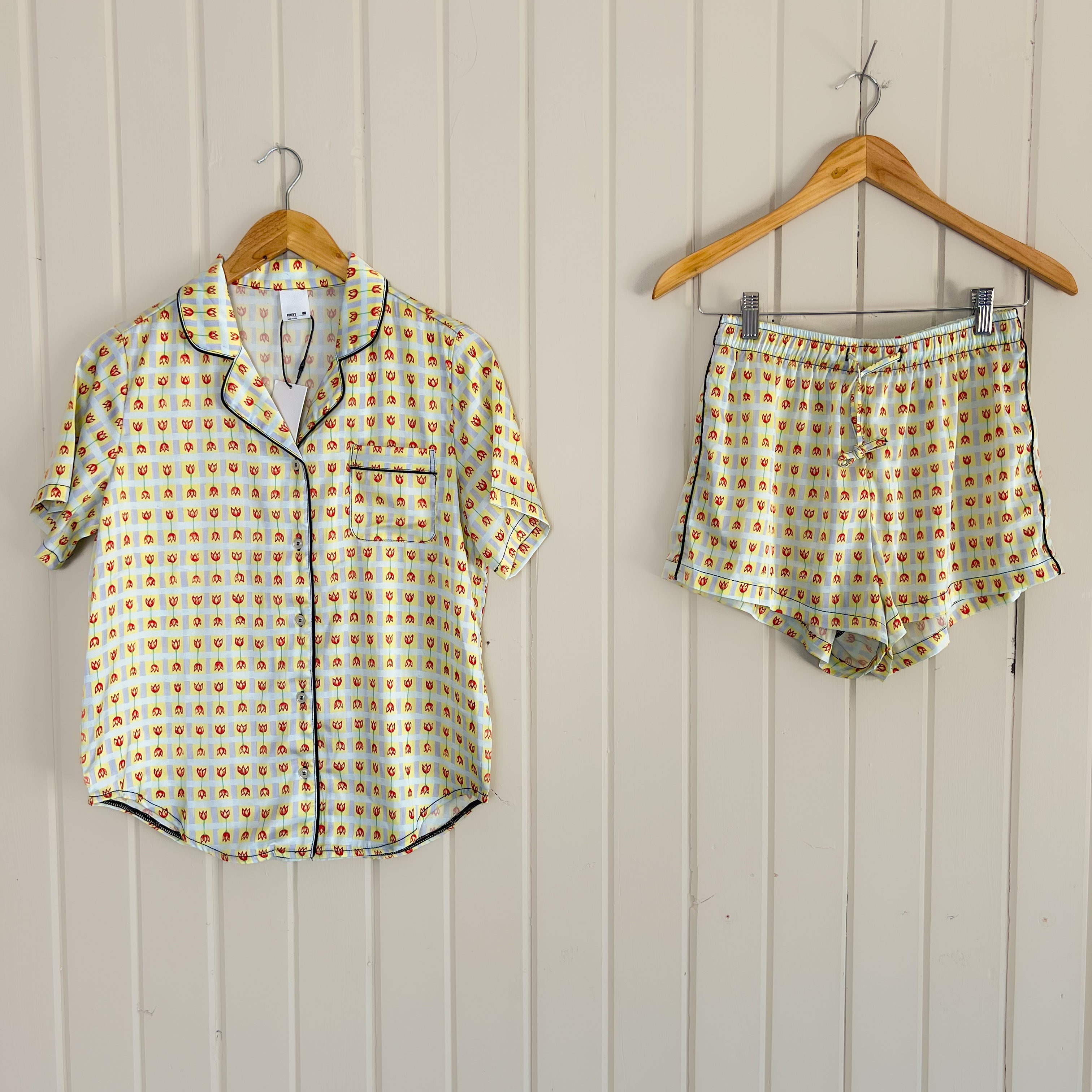 Tulip Gingham  Pajama Shorts