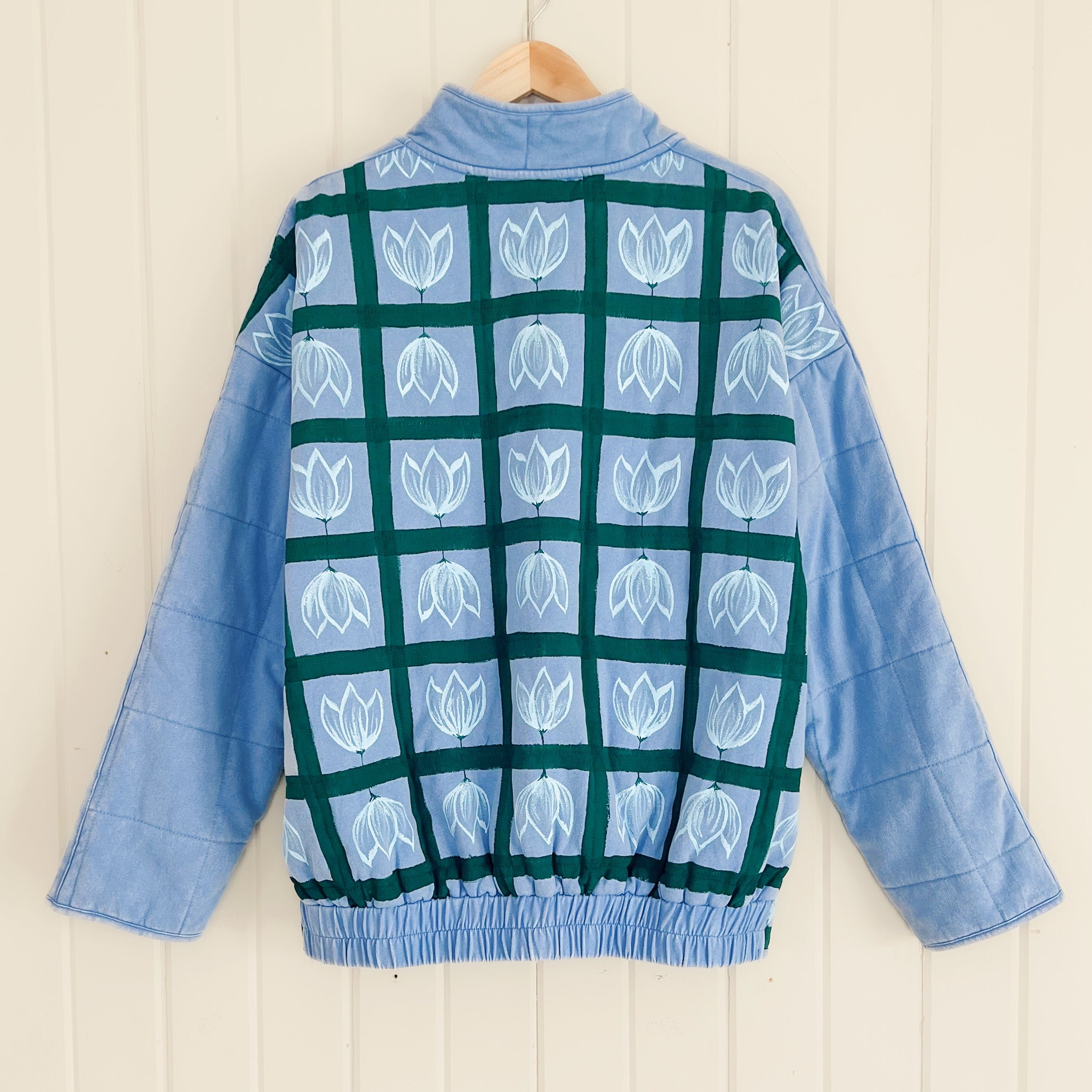 "Order in Bloom" Oversized Quilted Jacket