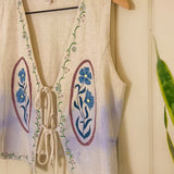 "She Holds Memories of Generations" Painted Vest